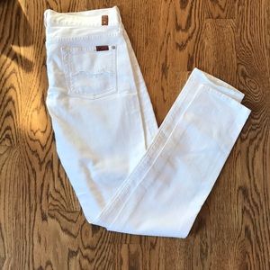 7 for all mankind low rise skinny jeans